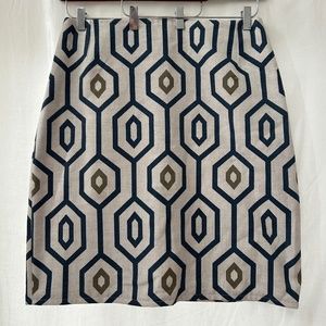 Bold print pencil skirt